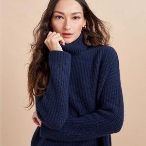 La Ligne Navy Turtleneck Sweater